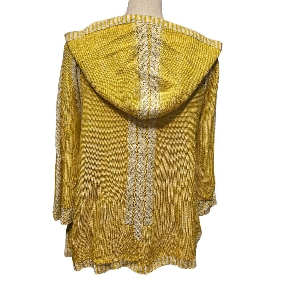 Anthropologie Boho‎ Hooded Wool Sweater Medium - Picture 5 of 10